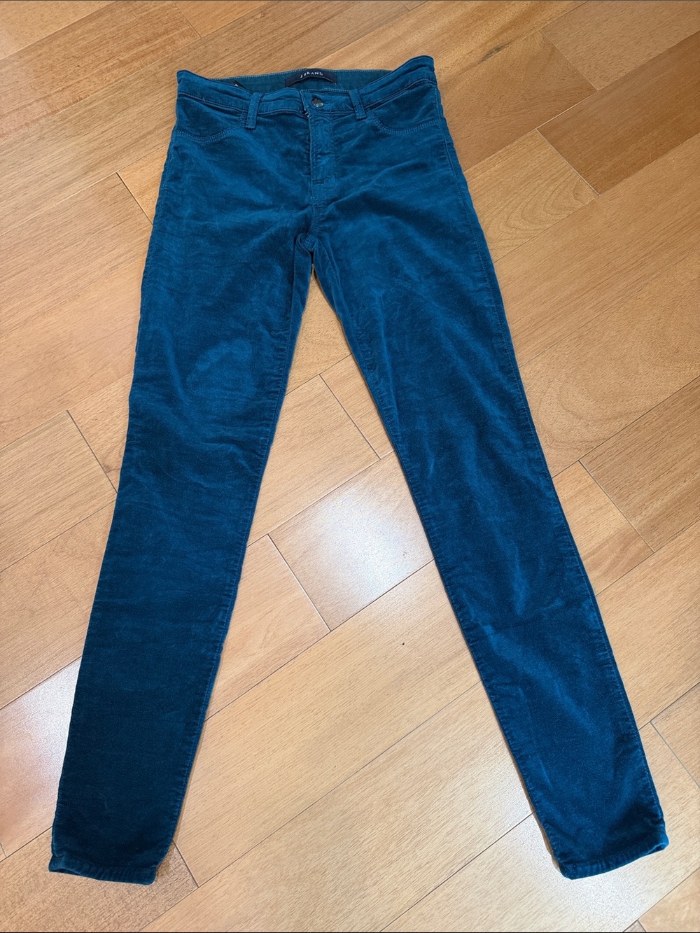 J Brand Women's Skinny Corduroy Pants in Deep Teal